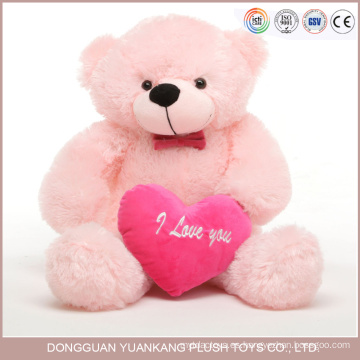 Recuerdo personalizado de San Valentín, 12 pulgadas Cute Pink Bear Teddy